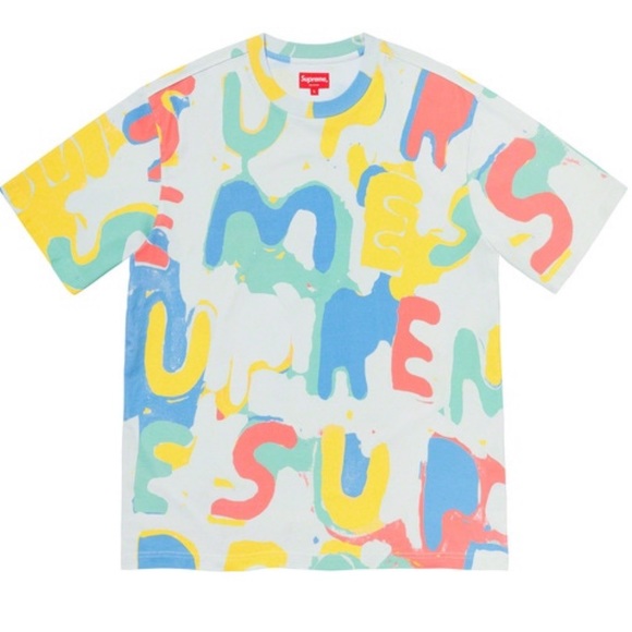 Supreme Other - Supreme 🔥🔥🔥 Painted Logo S/S Top Shirt SS20